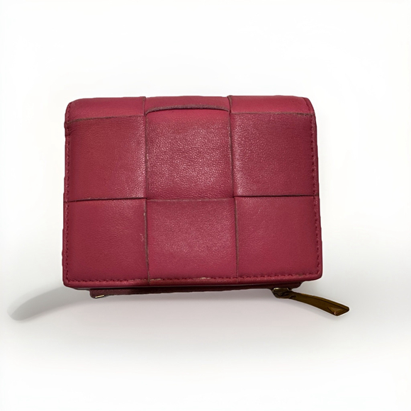 Bottega Veneta Macro Intrecciato Cassette Compact Bifold